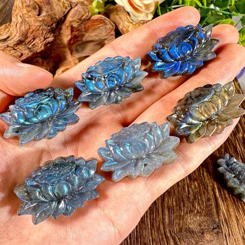 Fashion Decoration Labradorite Lotus Seedpod fashion jewelry blue Sold By PC