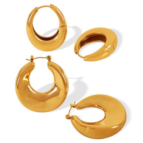 Acier inoxydable Levier Retour Earring, Acier inoxydable 304, Placage, bijoux de mode & styles différents pour le choix & pour femme, doré, Vendu par paire