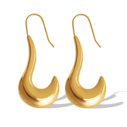 Cruach dhosmálta Buail Earring, 304 Cruach dhosmálta, 18K ór plátáilte, jewelry faisin & do bhean, Díolta De réir Péire