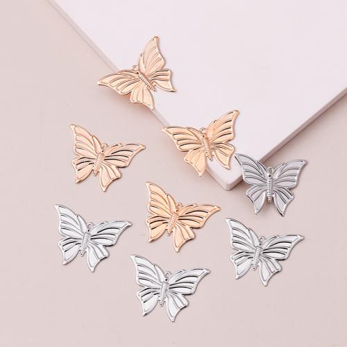 Zinc Alloy Animal Pendler, Butterfly, forgyldt, tilfældigt sendt & du kan DIY, 100pc'er/Bag, Solgt af Bag