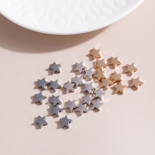 Zinc Alloy Jewelry Beads Star plated DIY Sold By Bag