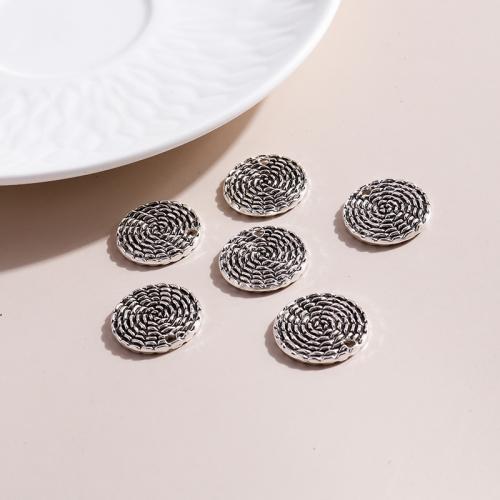 Zinc Alloy Pendants Round plated DIY Sold By Bag