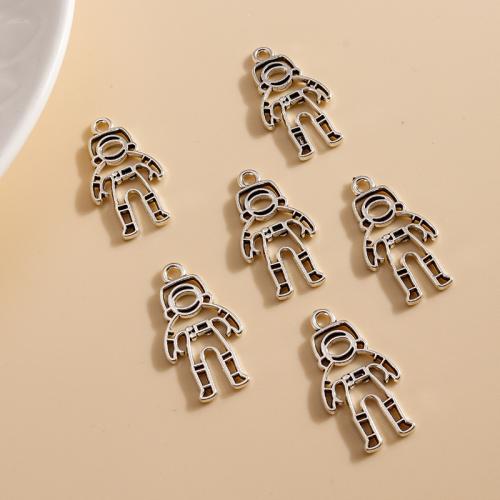 Zink Alloy Halsband, Astronaut, plated, DIY, 20PC/Bag, Säljs av Bag