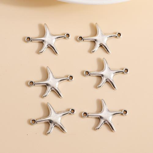 Animal Zinc Alloy Connector Star plated DIY & 1/1 loop Sold By Bag