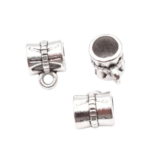 Zinklegering Bail Kralen, Zinc Alloy, plated, DIY, 10x7x6mm, 100pC's/Bag, Verkocht door Bag