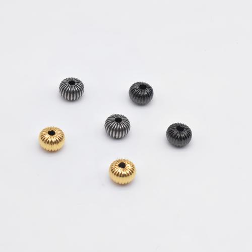 Stainless Steel Beads 304 Stainless Steel Vacuum Ion Plating DIY Approx 3mm Sold By PC