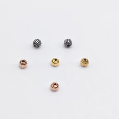 Stainless Steel Beads 304 Stainless Steel Pumpkin Vacuum Ion Plating DIY Approx 1.3mm Sold By PC