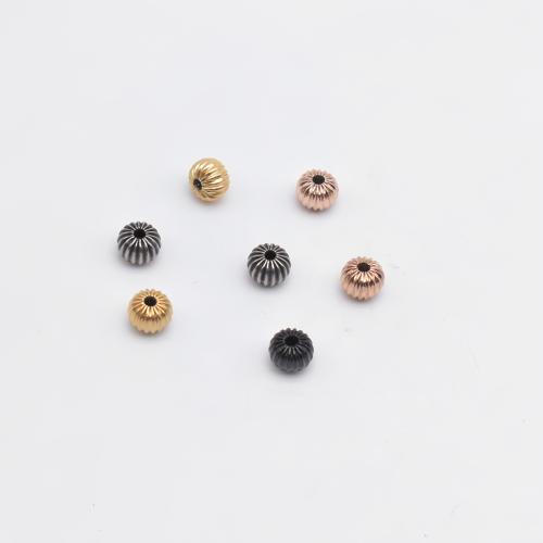 Stainless Steel Beads 304 Stainless Steel Pumpkin Vacuum Ion Plating DIY Approx 2.3mm Sold By PC