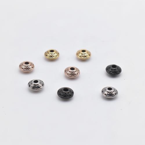 Rostfritt stål Distans Pärlor, 304 rostfritt stål, DIY, fler färger för val, 7.80x4.30mm, Hål:Ca 2.2mm, Säljs av PC