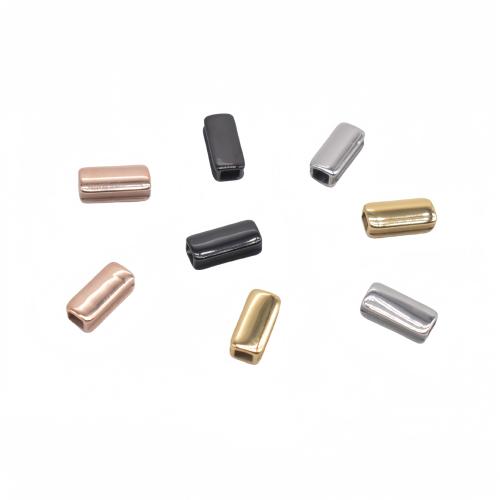 Stainless Steel Beads 304 Stainless Steel Rectangle plated DIY Sold By Bag