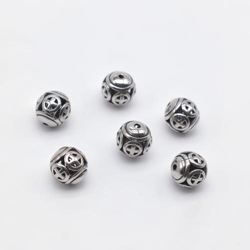 Stainless Steel Beads 304 Stainless Steel Round plated DIY Sold By Bag