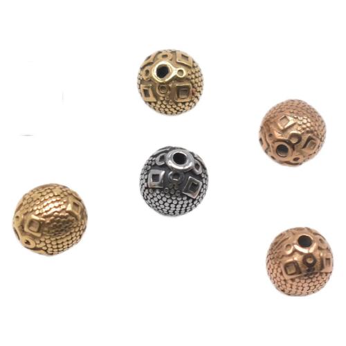 Stainless Steel Beads 304 Stainless Steel Round plated DIY Sold By Bag