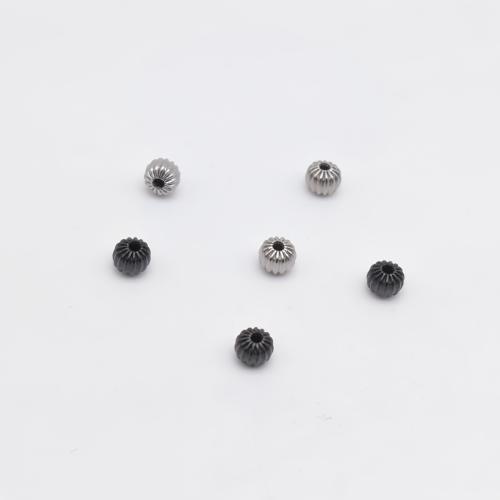 Edelstahl-Beads, 304 Edelstahl, rund, plattiert, DIY, keine, verkauft von PC