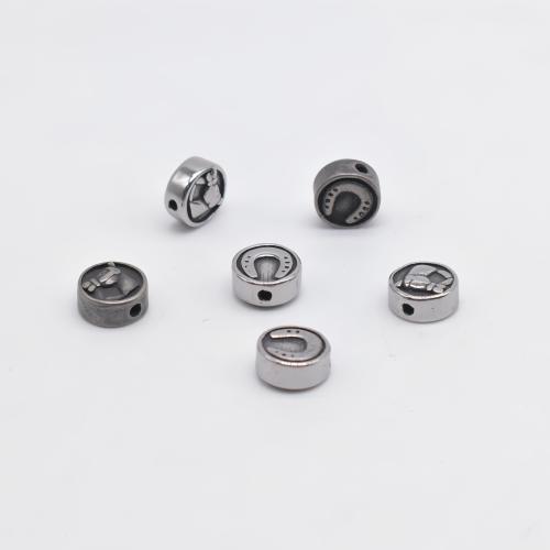 Stainless Steel Beads 304 Stainless Steel Round plated DIY Sold By PC