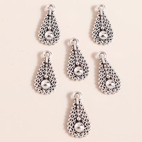 Zinc Alloy Pendants Teardrop plated DIY Sold By Bag