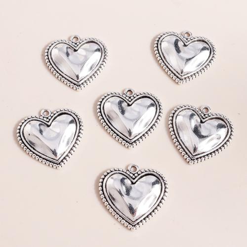 Zinc Alloy Heart Pendants plated DIY Sold By Bag