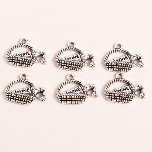 Zinc Alloy Pendants Basket plated DIY Sold By Bag