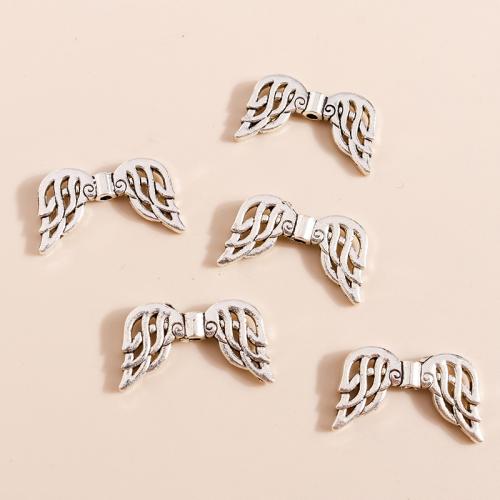 Zinc Alloy Jewelry Beads Wing Shape plated DIY Sold By Bag