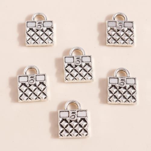 Zinc Alloy Handbag Pendants plated DIY Sold By Bag