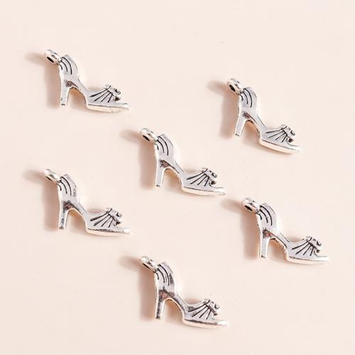 Zinc Alloy Shoes Pendants plated DIY Sold By Bag