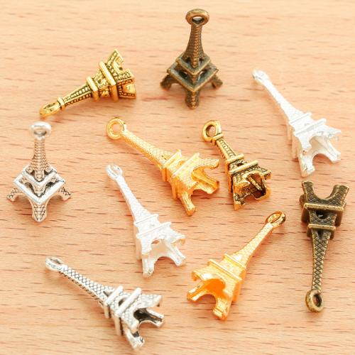 Zinc Alloy Pendants Tower plated DIY Sold By Bag