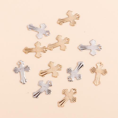 Zinklegering Cross Hangers, Zinc Alloy, Oversteken, plated, DIY, meer kleuren voor de keuze, 100pC's/Bag, Verkocht door Bag