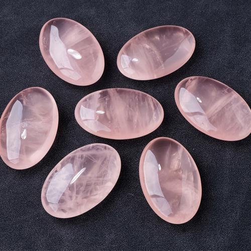 Rose Quartz Dekoration, Oval, 35x55mm, Säljs av PC