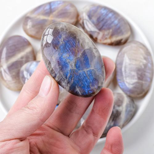 Blue Moonstone enfeites, Oval, vendido por PC