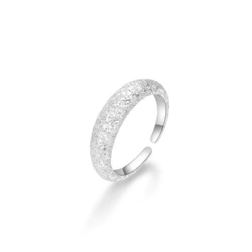 925 sterling zilver Manchet Finger Ring, verschillende stijlen voor de keuze & voor vrouw & frosted, Maat:6-8, Verkocht door PC