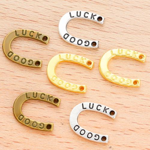 Zinc Alloy Pendants Horseshoes plated DIY Sold By Bag