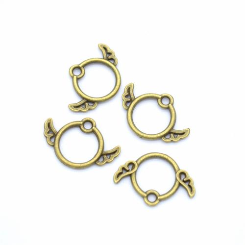 Sinc Alloy Pendants, Cruth Sciathán, plátáilte, DIY, dathanna níos mó le haghaidh rogha, 19x13mm, 100ríomhairí pearsanta/Mála, Díolta De réir Mála