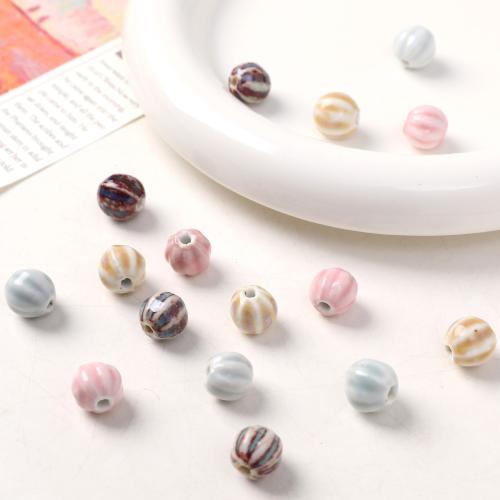 Porcelain Jewelry Beads Round DIY 11mm Sold By PC