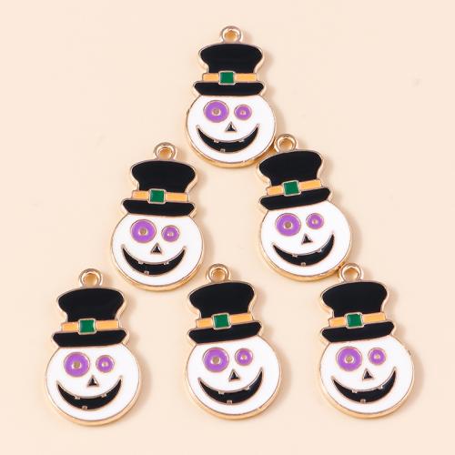 Zinc Alloy Enamel Pendants plated Halloween Design & DIY Sold By Bag