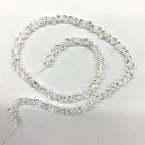 Grânulos de quartzo natural clara, Cristal branco, Cubo, DIY & materiais diferentes para a escolha, Mais cores pare escolha, vendido para Aprox 40 cm Strand