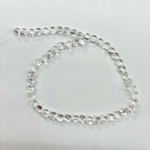 Φυσικό Σαφή χαλαζία χάντρες, Clear Quartz, DIY & διαφορετικό μέγεθος για την επιλογή, σαφής, Sold Per Περίπου 40 cm Strand