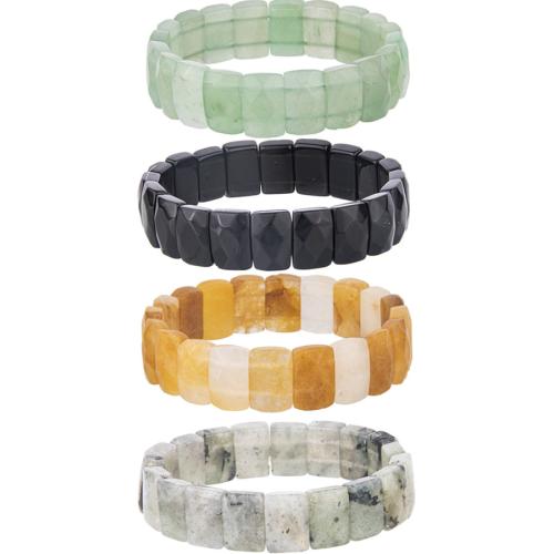 Gemstone Bracciali, Pietra naturale, gioielli di moda & materiali diversi per la scelta, nessuno, wide:15-18mm,thickness:6mm,long:18-20cm, Venduto da PC