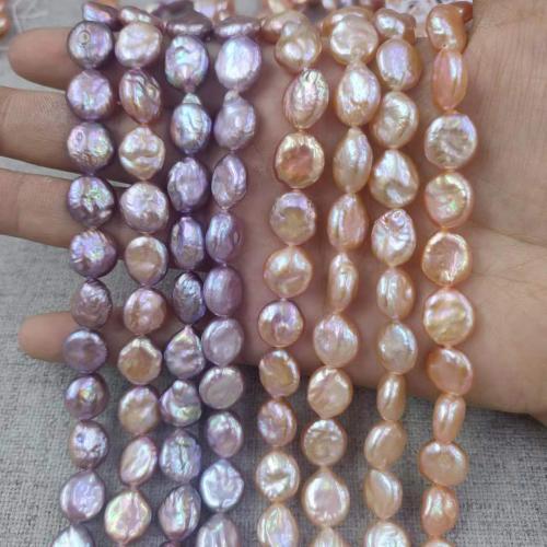 Cultured Button Freshwater Pearl Beads Coin DIY mm Approx Sold By Strand