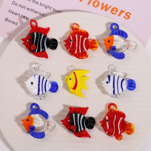 Fashion Lampwork Pendants Fish DIY Sold By PC