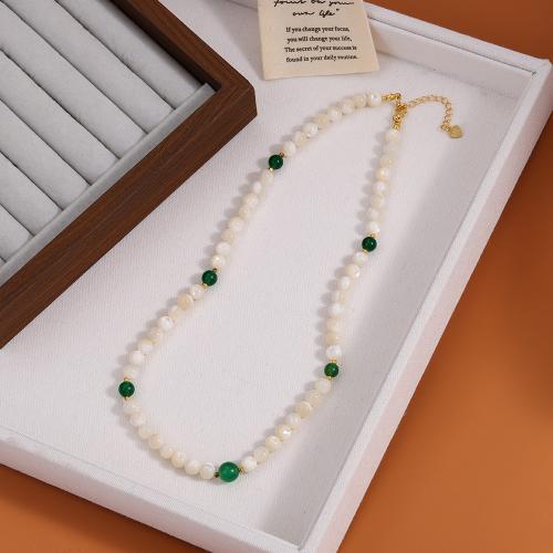 Shell Necklaces White Shell for woman white Length 46 cm Sold By PC