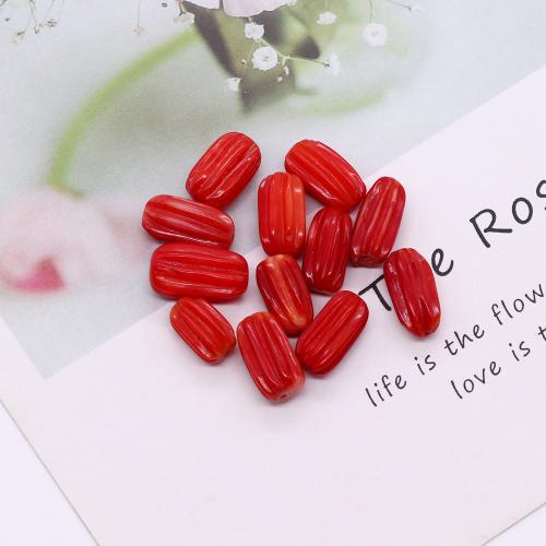 Synthetic Coral Beads DIY red mm Sold By PC