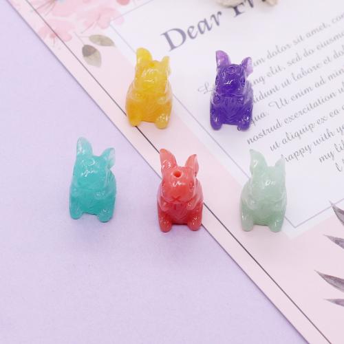 Synthetic Coral Beads Rabbit DIY Sold By PC