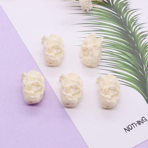 Synthetic Coral Beads DIY white mm Sold By PC