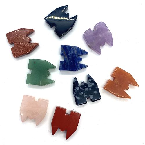 Gemstone Jewelry Beads Natural Stone Castle DIY Sold By PC