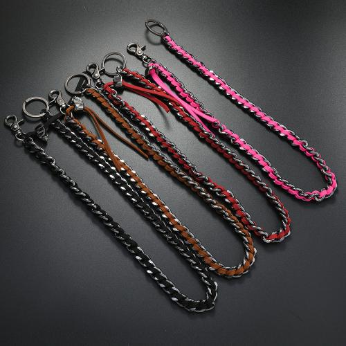 dekorativ Belt, Zinc Alloy, med PU & Jern, mode smykker & multifunktionelle & Unisex, flere farver til valg, Solgt af PC