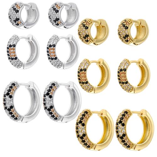 Cúbicos Circonia Pendiente Latón Micro pavimenta, metal, chapado, diferentes estilos para la opción & diferentes patrones para la opción & micro arcilla de zirconia cúbica & para mujer, más colores para la opción, Vendido por Par