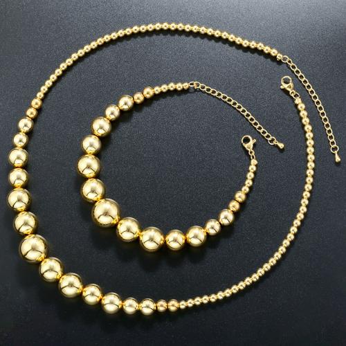 Brass Jewelry Set plated fashion jewelry & for woman Sold By PC