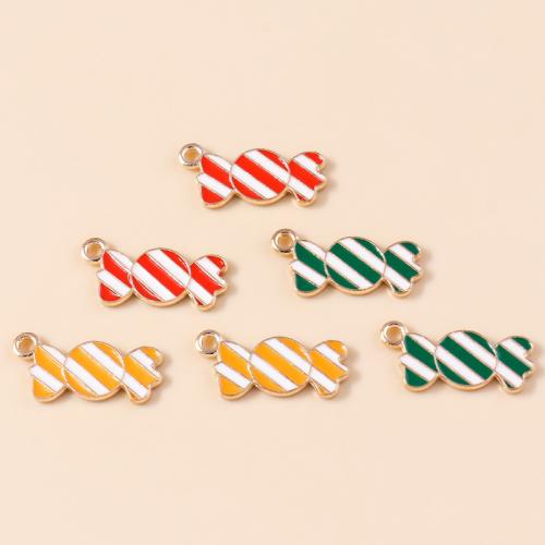 Zinc Alloy Enamel Pendants Candy plated DIY Sold By Bag