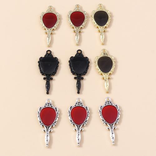 Zinc Alloy Enamel Pendants Mirror plated DIY Sold By Bag