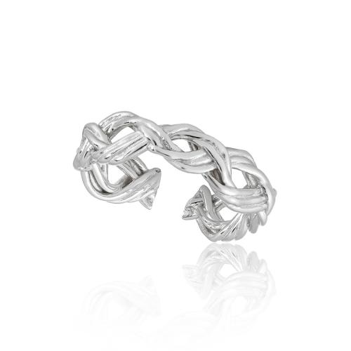 925 sterling zilver Manchet Finger Ring, voor vrouw & hol, meer kleuren voor de keuze, Maat:7.5, Verkocht door PC