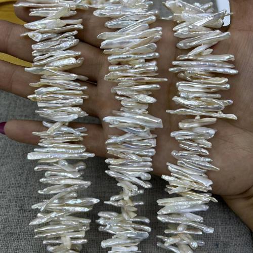 Cultured Biwa Freshwater Pearl Beads DIY white Length mm Approx Sold By Strand